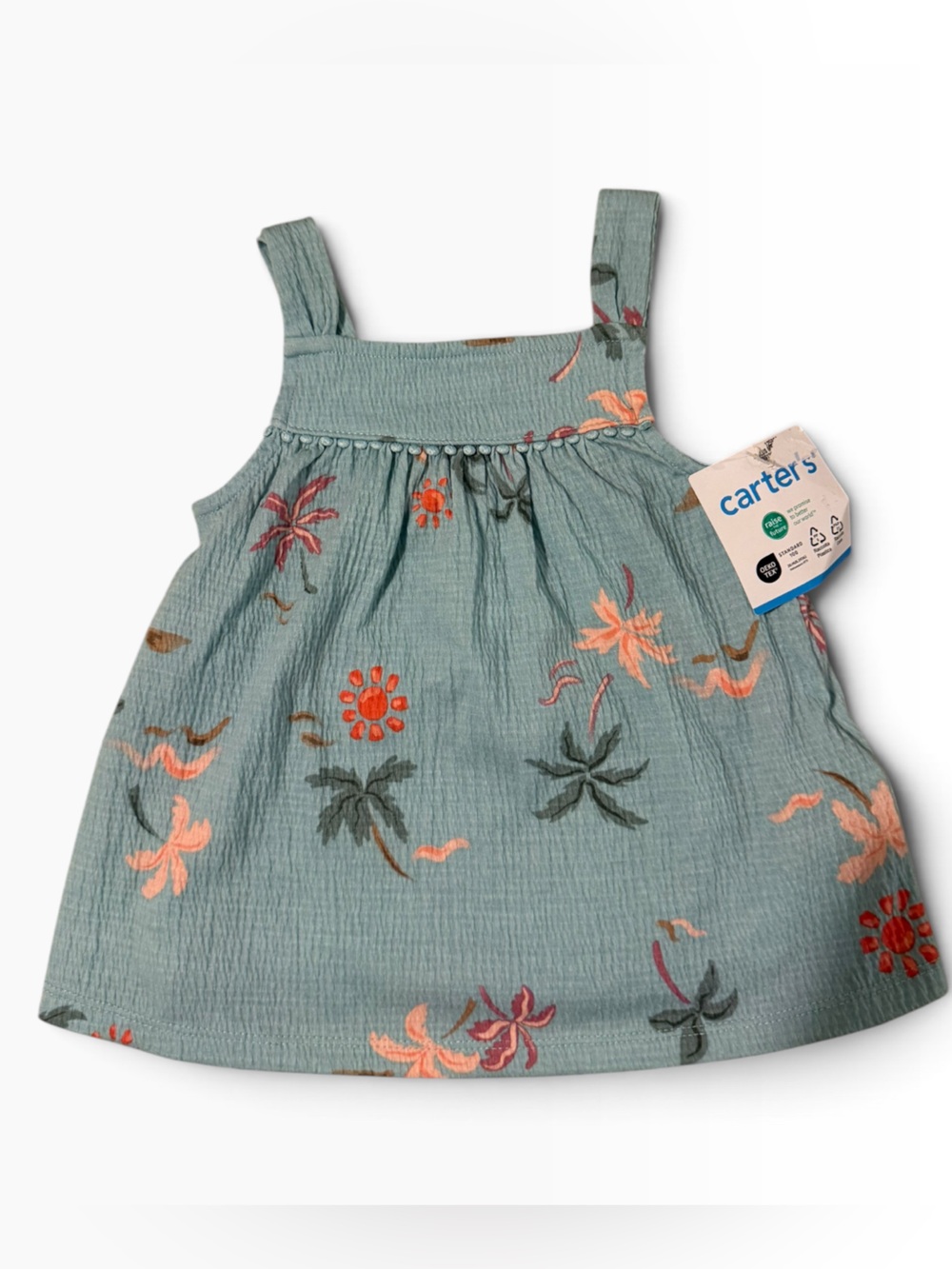 Kids floral sleeveless top